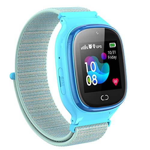 PTHTECHUS GPS-Positionierung Smartwatch für Kinder, 1,37'' LED Touch...